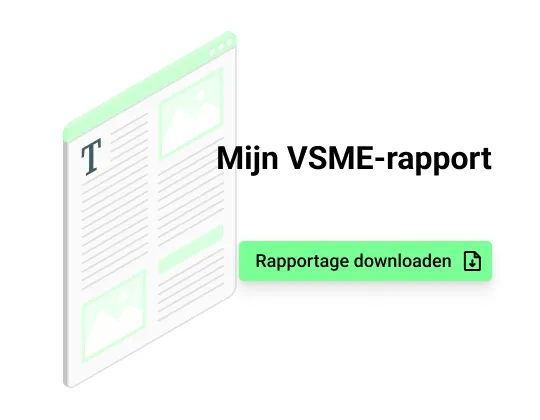 Screenshot van een rapportage maken in de software